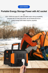 Multifunction Outdoor Portable Power Charging Station 220V/500W