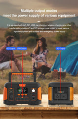 Outdoor Portable Power Station + Folding Solar Charging Panel BUNDLE