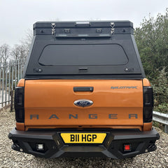 Overland Aluminium Canopy with Clamshell Roof Tent for the Toyota Hilux 2016+