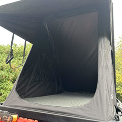 All Black 2 Person Expedition Aluminium Clamshell Roof Top Tent