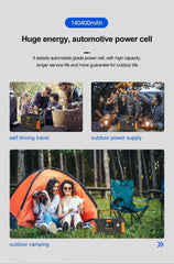 Outdoor Portable Power Station + Folding Solar Charging Panel BUNDLE