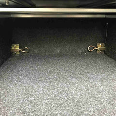 Modular and Stackable Carpeted Top Single Drawer Storage Unit with Work Tray