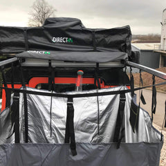 Overland Expedition Fold-Out Shower Privacy Curtain Side Box in Granite Grey