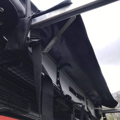 Overland Expedition Fold-Out Shower Privacy Curtain Side Box in Granite Grey