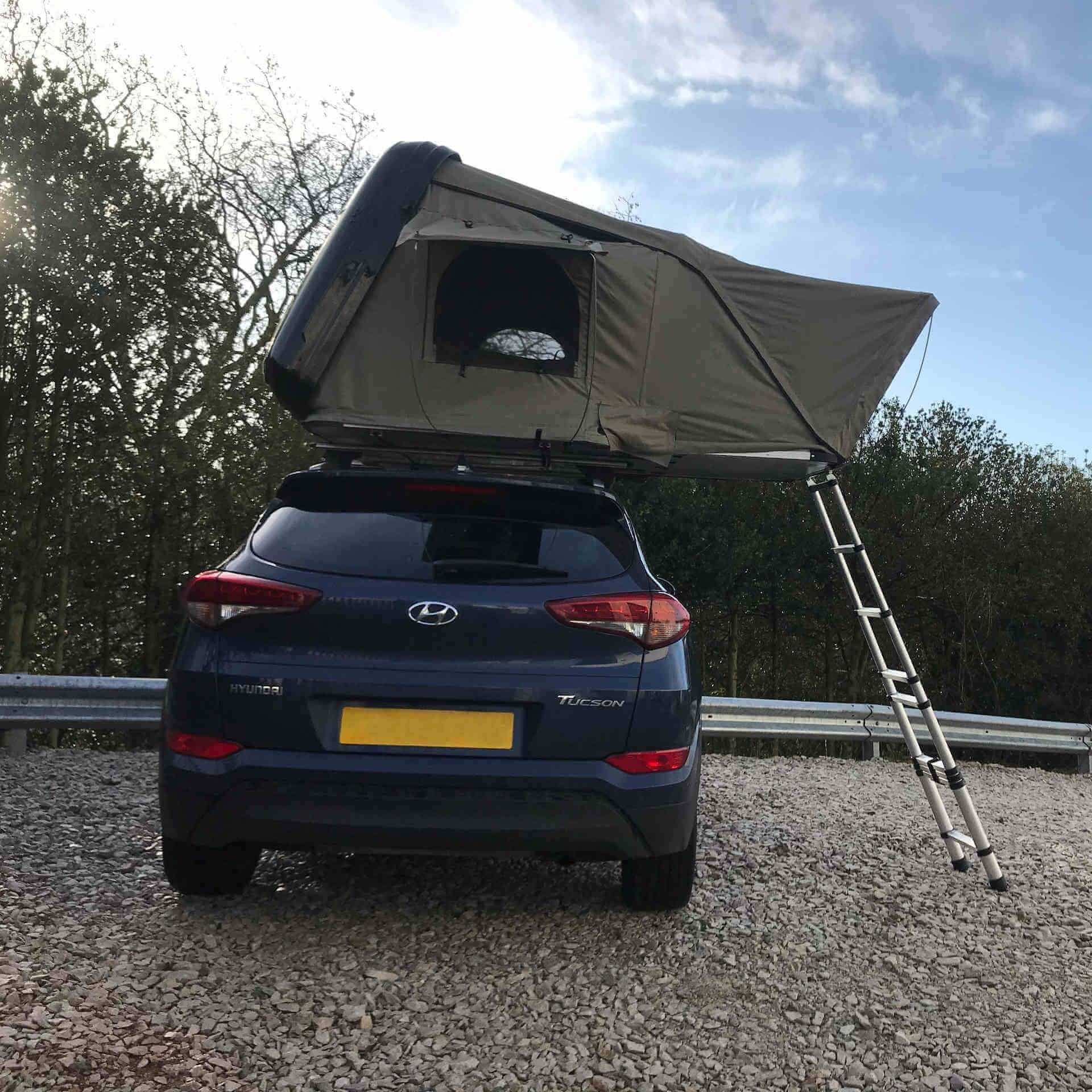 Forest Green RoofTrekk 3-Person Hard Shell Roof Top Tent