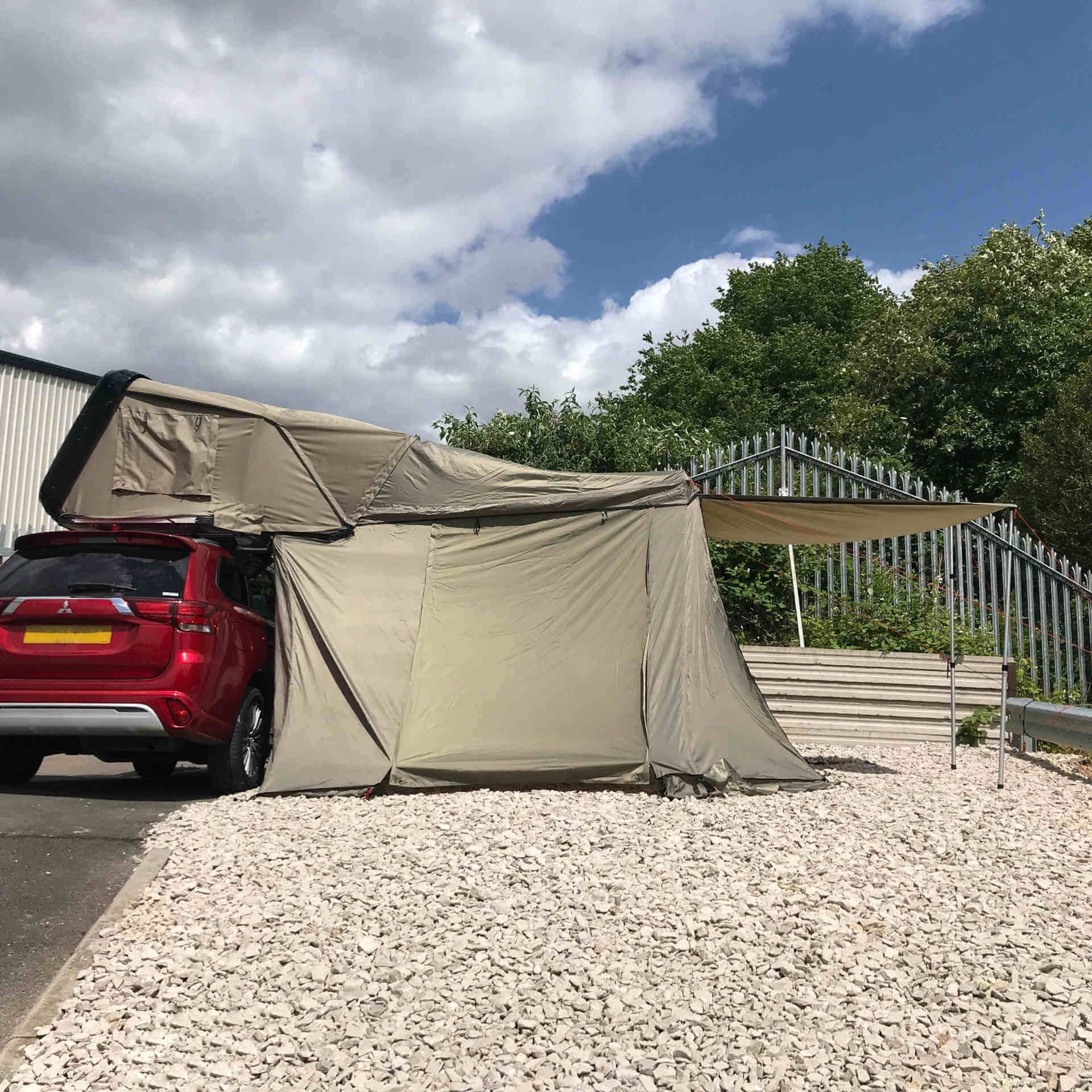 Annex Addon for the RoofTrekk 3 Person Roof Top Camping Tent in Green