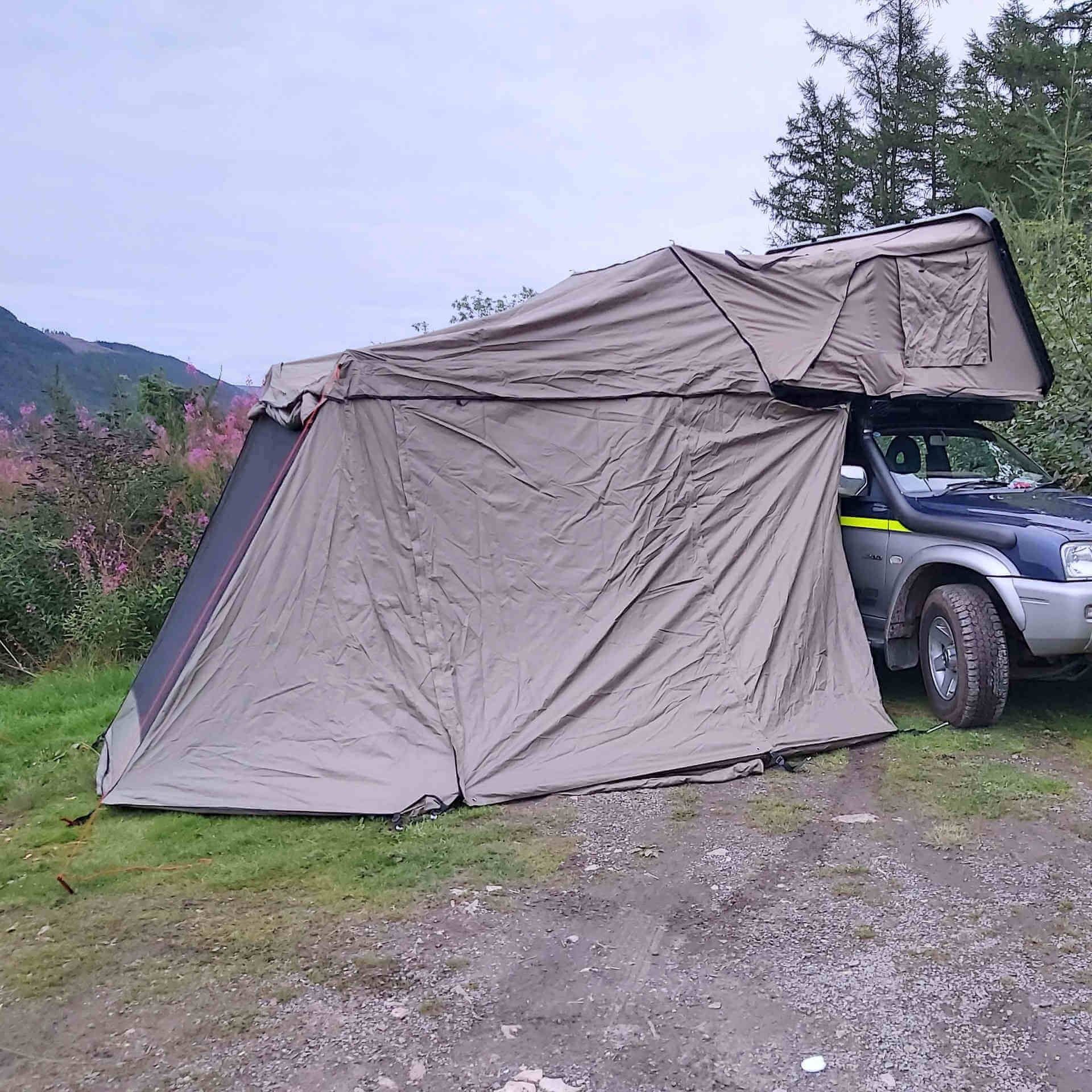 Annex Addon for the RoofTrekk 4 Person Roof Top Camping Tent in Grey