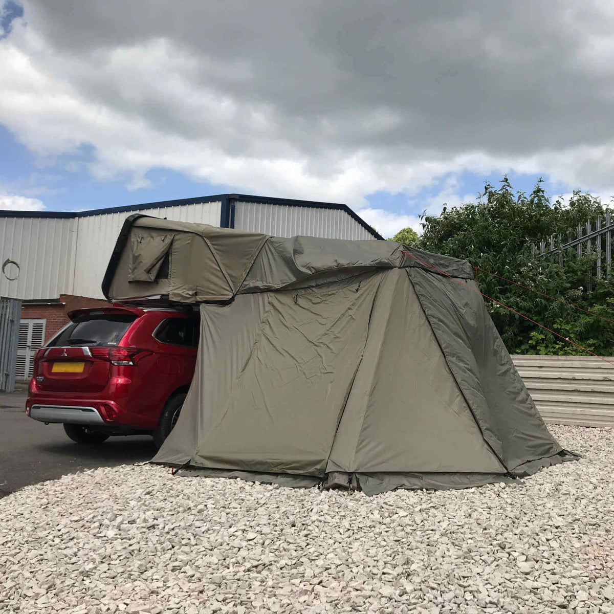 Annex Addon for the RoofTrekk 3 Person Roof Top Camping Tent in Green