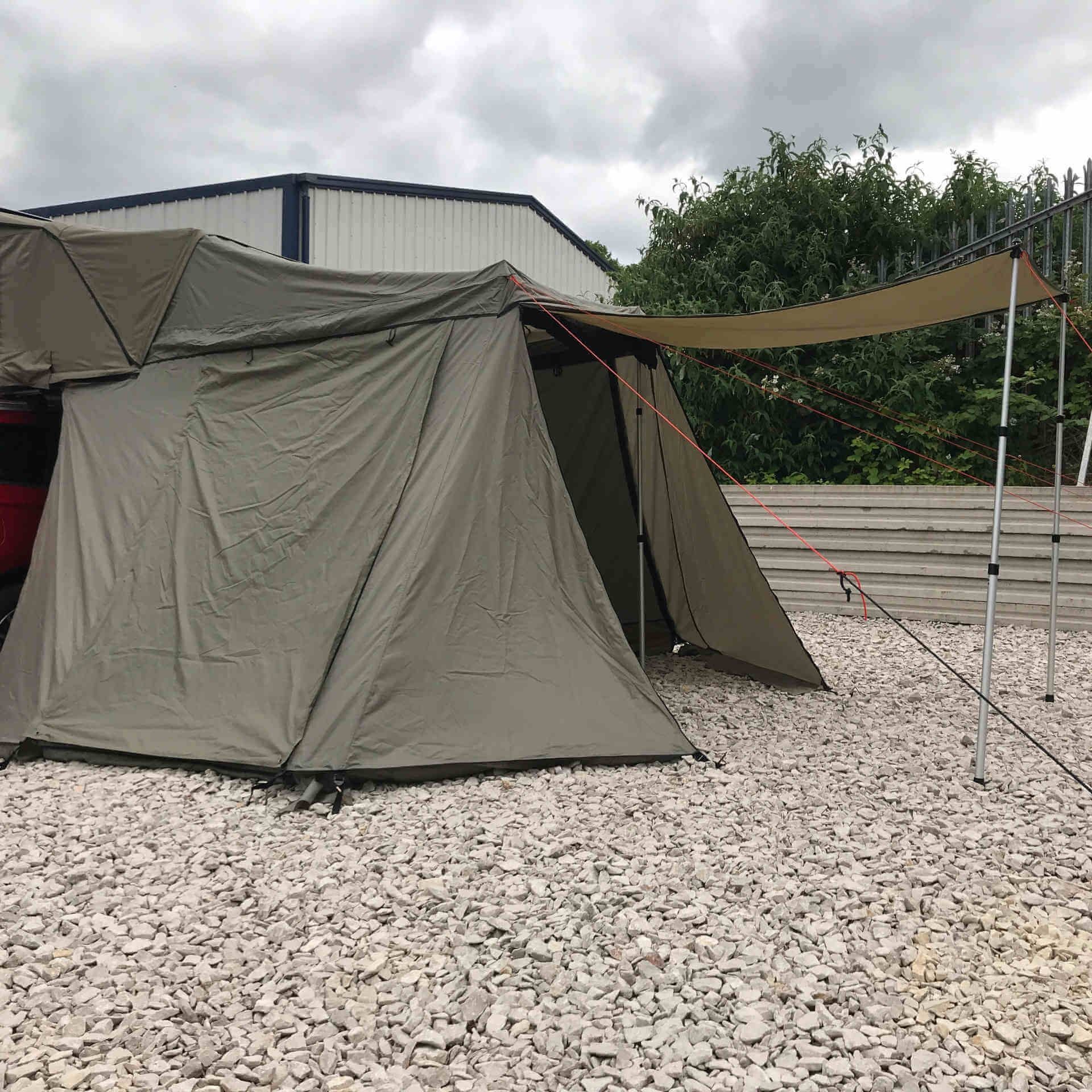 Annex Addon for the RoofTrekk 3 Person Roof Top Camping Tent in Green