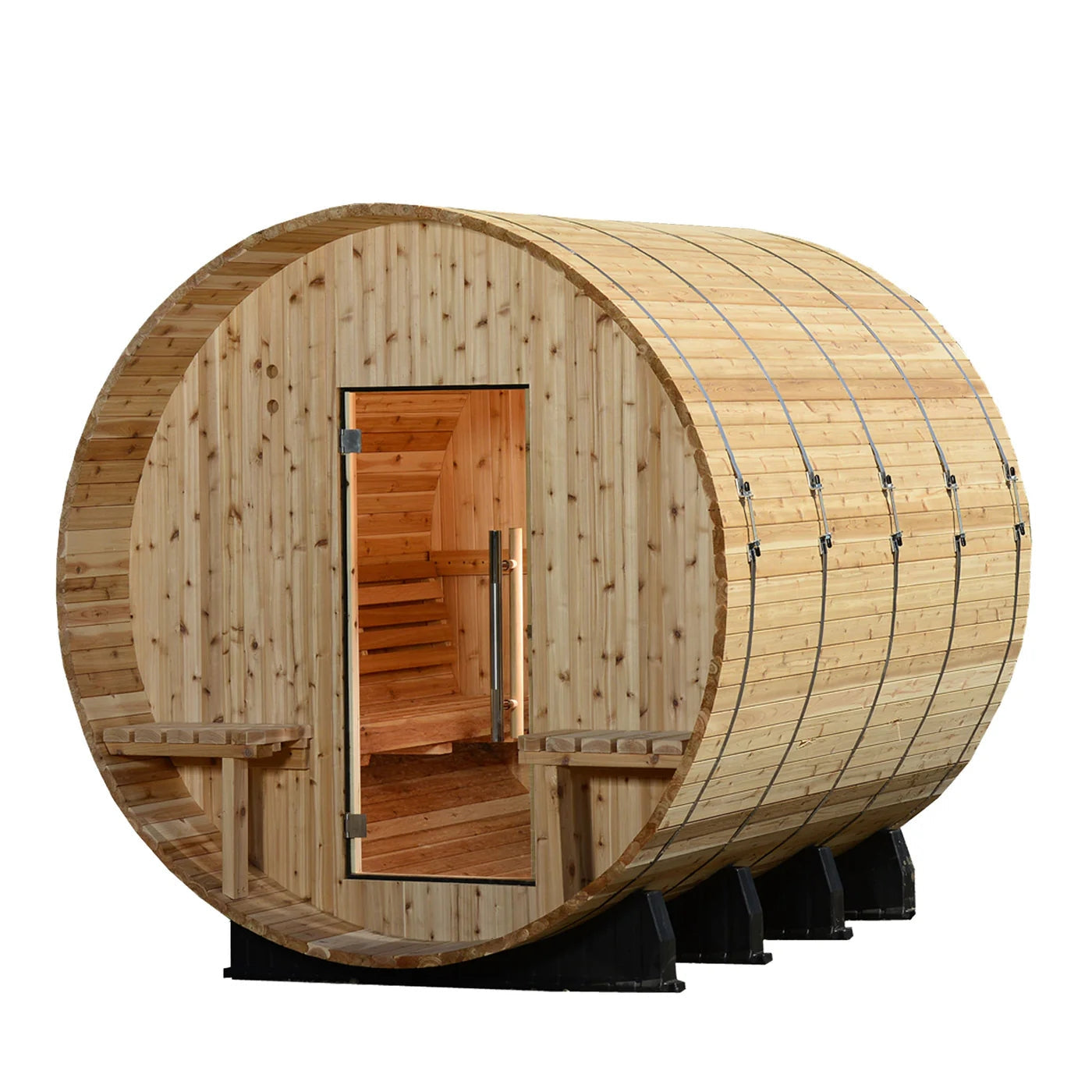 8-Person Barrel Sauna