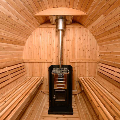 8-Person Barrel Sauna