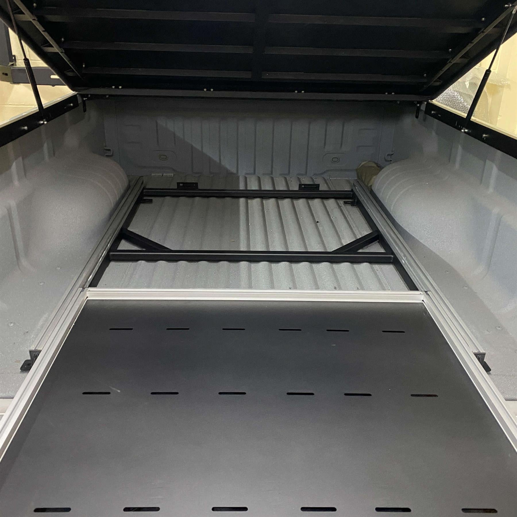 Universal Aluminium Full Width Glide Cargo Tray for Vans and Pickup Trucks