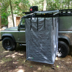 Overland Expedition Fold-Out Shower Privacy Curtain Side Box in Granite Grey